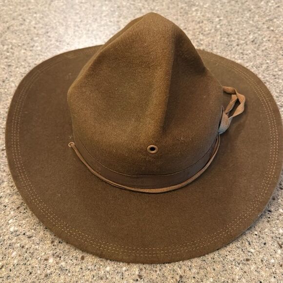 SIGMUND EISNER CO. Vintage 1920s-1940s Boy Scouts Of America Campaign Hat - Picture 6 of 12